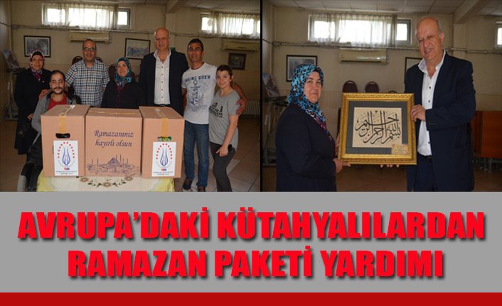 AVRUPA’DAKİ KÜTAHYALILARDAN RAMAZAN PAKETİ YARDIMI