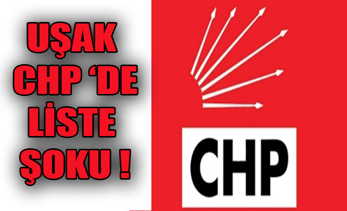 UŞAK CHP ‘DE LİSTE ŞOKU !