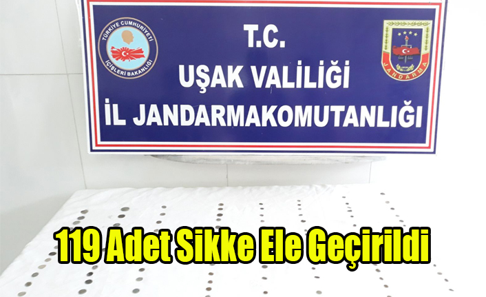 UŞAK'TA TARİHİ ESER OPERASYONU, 119 SİKKE ELE GEÇİRİLDİ