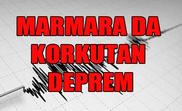MARMARA DA DEPREM KORKUTTU