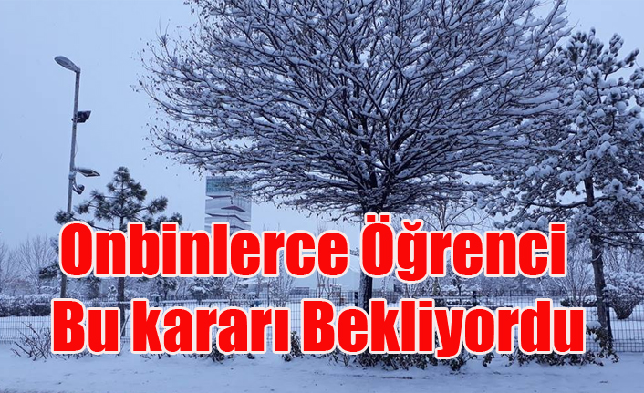 UŞAK'TA OKULLARA KAR TATİLİ HABERİ GELDİ