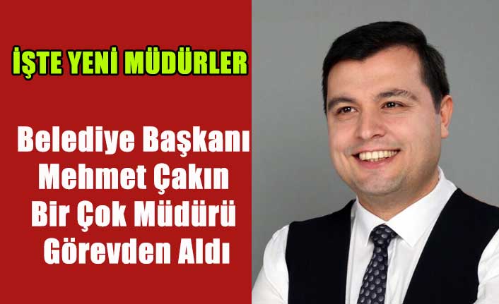 UŞAK BELEDİYESİNDE BİR ÇOK MÜDÜR GÖREVDEN ALINDI, İŞTE DEĞİŞİKLİKLER