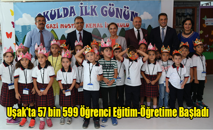 Uşak'ta 57 bin 599 öğrenci eğitim-öğretime başladı