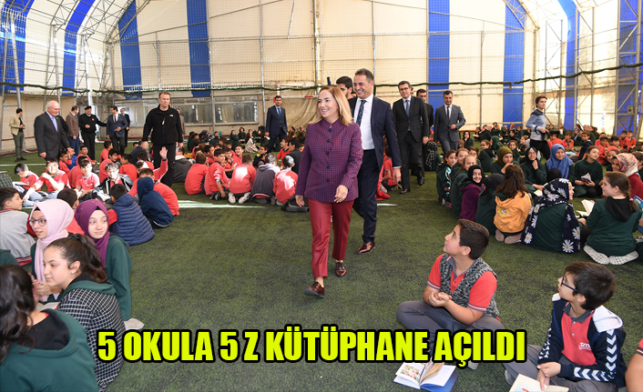 UŞAK'T A 5 OKULA 5 Z KÜTÜPHANE AÇILDI