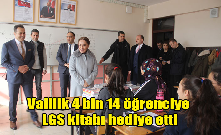 Uşak Valiliği 4 bin 14 öğrenciye LGS kitabı hediye etti