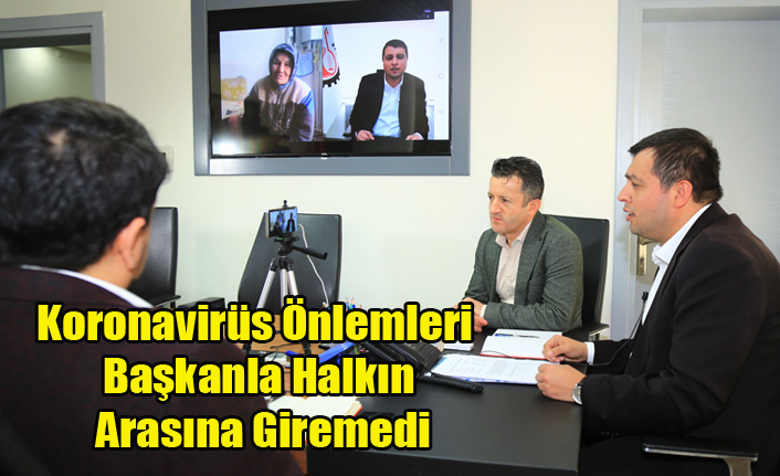 Koronavirüs Önlemleri Başkanla Halkın Arasına Giremedi