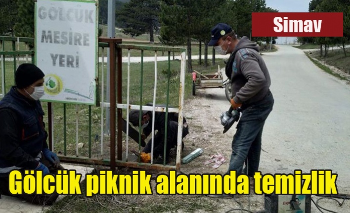 Gölcük piknik alanında temizlik