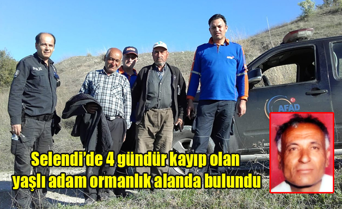 Selendi'de 4 gündür kayıp olan yaşlı adam ormanlık alanda bulundu