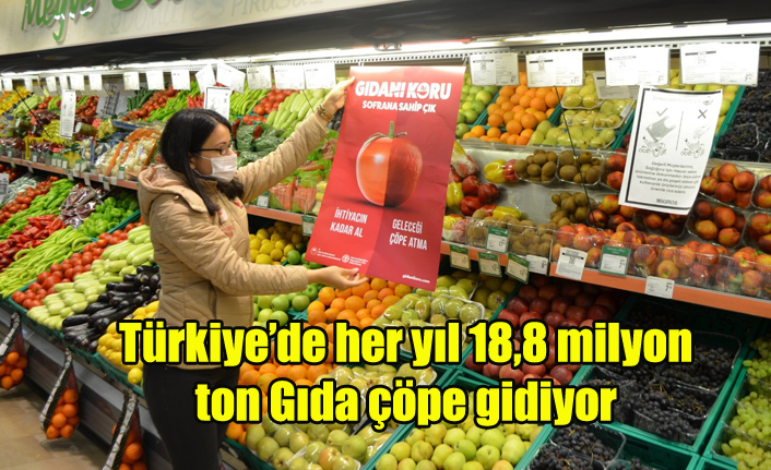 Türkiye’de her yıl 18,8 milyon ton gıdanın çöpe gidiyor