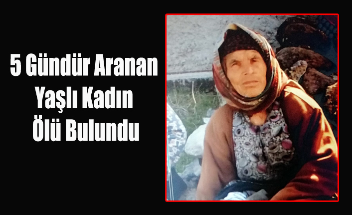 Uşak'ta 5 Gündür Aranan Yaşlı Kadın Ölü Bulundu