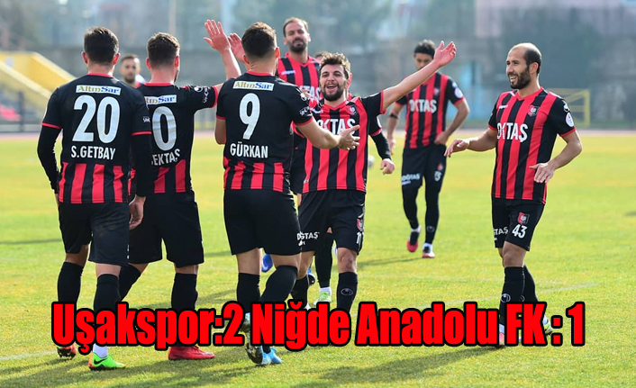Uşakspor:2 Niğde Anadolu FK:1