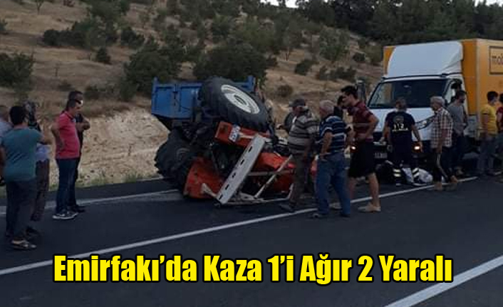 Uşak'ta Traktör Kazası 1'i Ağır 2 Yaralı