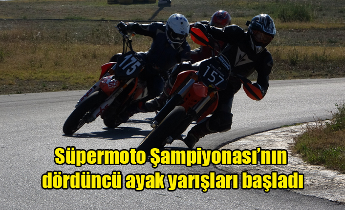 Süpermoto Şampiyonası’nı dördüncü ayak yarışları Uşak'ta başladı
