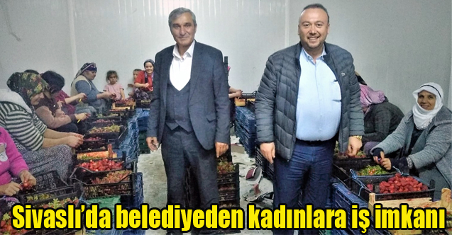Sivaslı’da belediyeden kadınlara iş imkanı