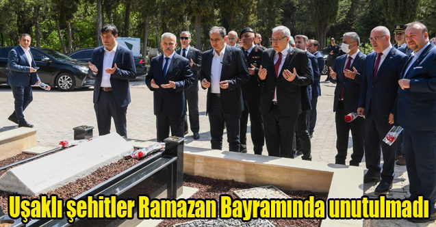 Uşaklı şehitler Ramazan Bayramında unutulmadı