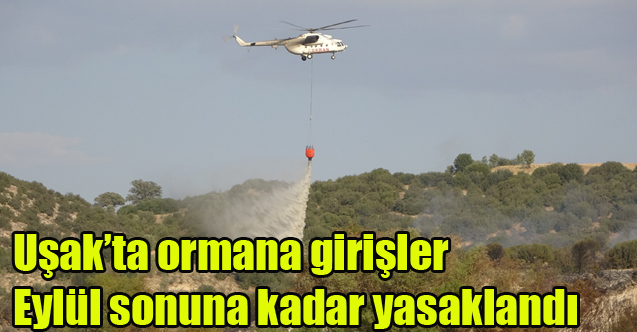 Uşak’ta ormana girişler Eylül sonuna kadar yasaklandı