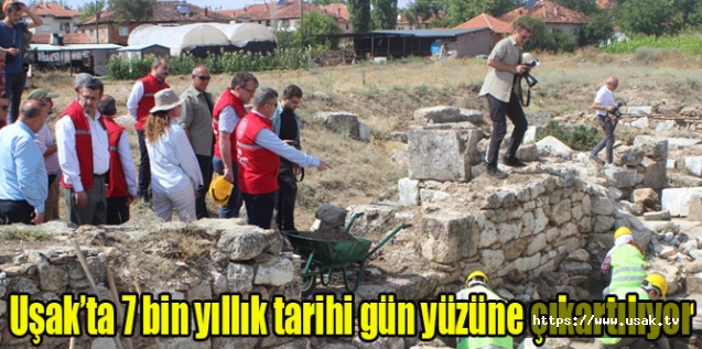 Uşak’ta 7 bin yıllık tarihi gün yüzüne çıkartılıyor