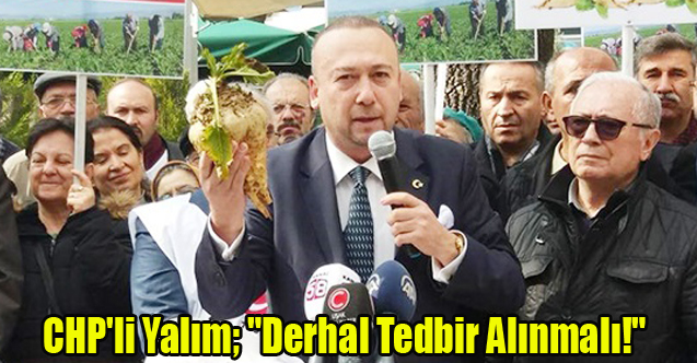 CHP'li Yalım; "Derhal Tedbir Alınmalı!"
