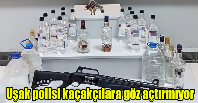 Uşak polisi kaçakçılara göz açtırmıyor