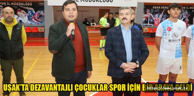 UŞAK’TA DEZAVANTAJLI ÇOCUKLAR SPOR İÇİN BİR ARAYA GELDİ