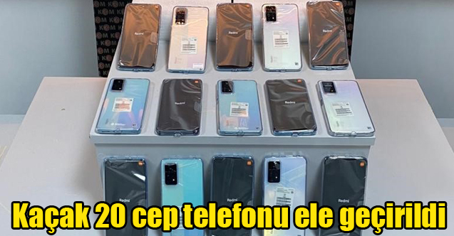 Uşak'ta Kaçak 20 cep telefonu ele geçirildi