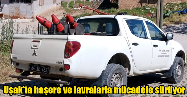 Uşak’ta haşere ve lavralarla mücadele sürüyor