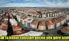 Uşak#039;ta konut satışları geçen yıla göre azaldı