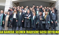 UŞAK BAROSU: SEÇMEN İRADESİNE SAYGI DUYULMALI