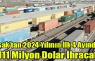 Uşak'tan 2024 Yılının İlk 4 Ayında 111 Milyon Dolar İhracat