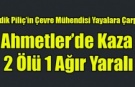 EŞME'DE ÇEVRE MÜHENDİSİ YAYALARA ÇARPTI  2 ÖLÜ 1 AĞIR YARALI
