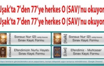 Uşakta 7den 77ye herkes O (SAV)`nu okuyor