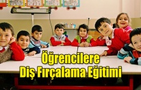 UŞAK'TA ÖĞRENCİLERE DİŞ FIRÇALAMA EĞİTİMİ
