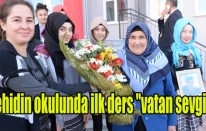 Şehidin okulunda ilk ders "vatan sevgisi"