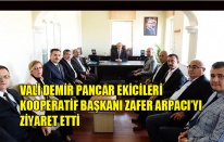 VALİ DEMİR PANCAR EKİCİLERİ KOOPERATİF BAŞKANI ZAFER ARPACI’YI ZİYARET ETTİ