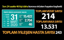 Koronavirüsten hayatını kaybedenlerin sayısı 214'e yükseldi
