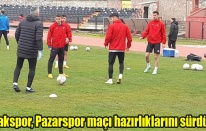 Uşakspor, Pazarspor maçı hazırlıklarını sürdürdü