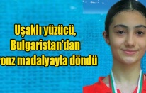 Uşaklı yüzücü, Bulgaristan’dan bronz madalyayla döndü