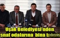 Uşak Belediyesi’nden esnaf odalarına  bina tahsisi