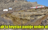 Uşak’ta meydana gelen heyelan paniğe neden oldu