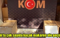 Uşak’ta çok sayıda kaçak makaron ele geçirildi