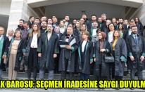 UŞAK BAROSU: SEÇMEN İRADESİNE SAYGI DUYULMALI