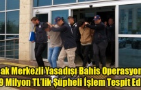 Uşak Merkezli Yasadışı Bahis Operasyonu: 489 Milyon TL’lik Şüpheli İşlem Tespit Edildi