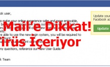 SAHTE FACEBOOK MESAJLARI VİRÜS İÇERİYOR