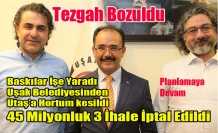 UŞAK BELEDİYESİNDE 45 MİLYONLUK İHALELER İPTAL EDİLDİ
