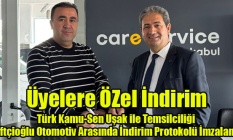Türk Kamu-Sen Uşak ile Çiftçioğlu Otomotiv Arasında İndirim Protokolü İmzalandı