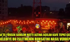 UŞAK’TA YÜKSEK GERİLİM HATTI ALTINA KAFE “BELEDİYE BU İŞLETMENİN RUHSATINI NASIL VERDİ?”