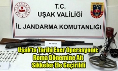 Uşak’ta Tarihi Eser Operasyonu: Roma Dönemine Ait Sikkeler Ele Geçirildi
