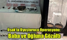 Uşak’ta Uyuşturucu Operasyonu: Baba ve Oğluna Gözaltı