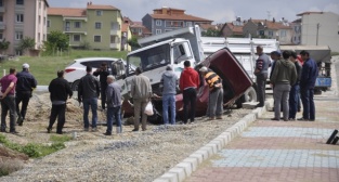 Uşak'ta Mucize Kaza