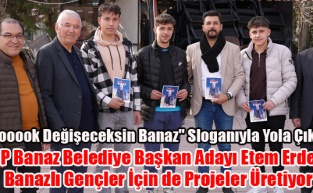 CHP Banaz Belediye Başkan Adayı Etem Erdem, Banazlı Gençler İçin de Projeler Üretiyor